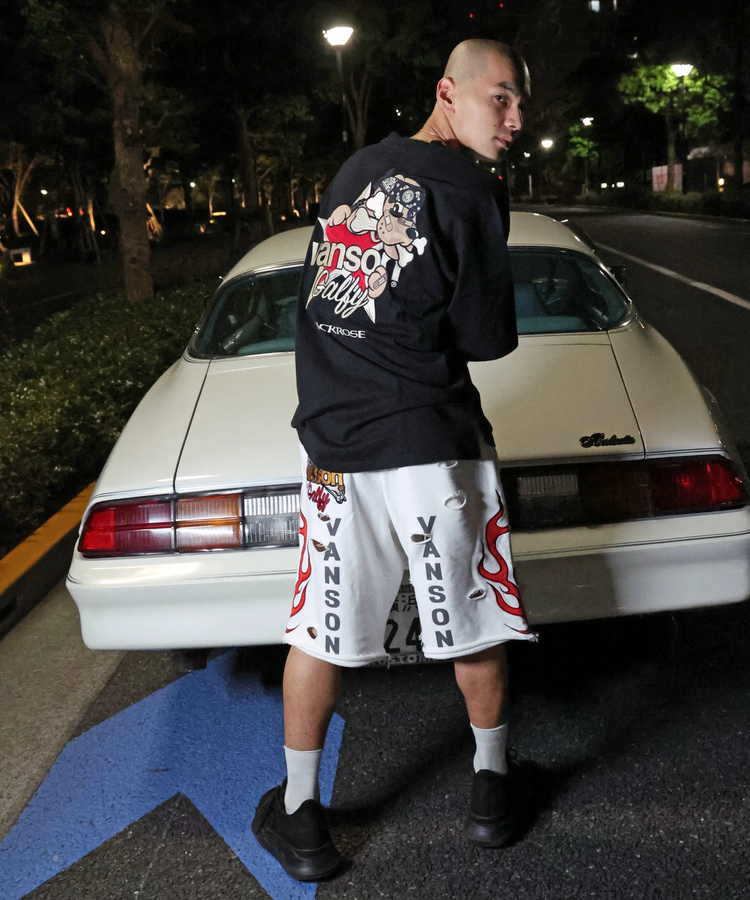 JACKROSE(ジャックローズ) |【VANSON×GALFY×JACKROSE】 骨犬Shorts(MENS)*セットアップ対応