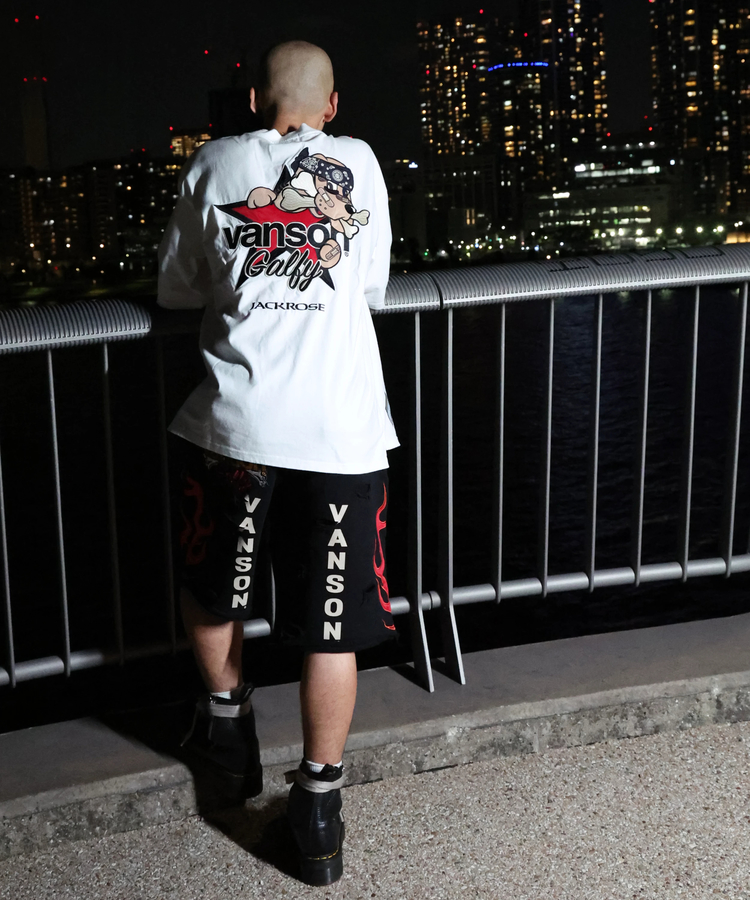 JACKROSE(ジャックローズ) |【VANSON×GALFY×JACKROSE】 骨犬Shorts(MENS)*セットアップ対応