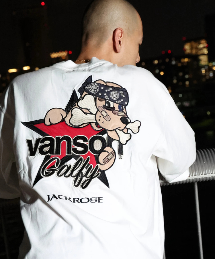 JACKROSE(ジャックローズ) |【VANSON×GALFY×JACKROSE】 星犬Tee SS(MENS)