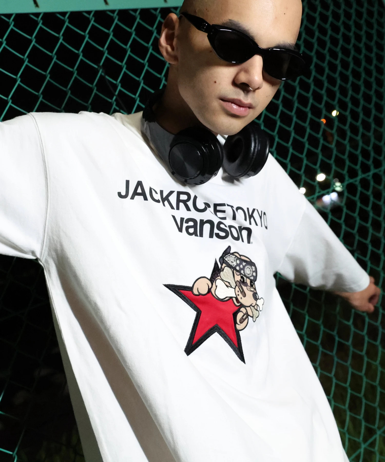 JACKROSE(ジャックローズ) |【VANSON×GALFY×JACKROSE】 星犬Tee SS(MENS)