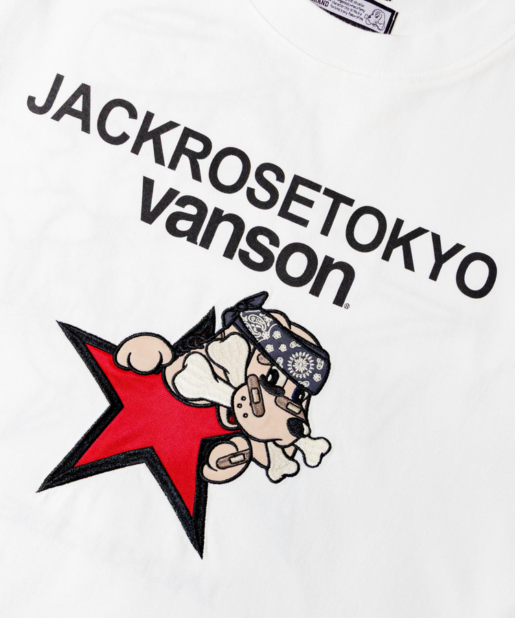 JACKROSE(ジャックローズ) |【VANSON×GALFY×JACKROSE】 星犬Tee SS(MENS)
