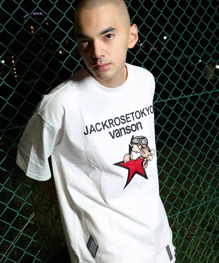 JACKROSE(ジャックローズ) |【VANSON×GALFY×JACKROSE】 星犬Tee SS(MENS)
