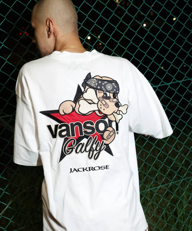 JACKROSE(ジャックローズ) |【VANSON×GALFY×JACKROSE】 星犬Tee SS(MENS)