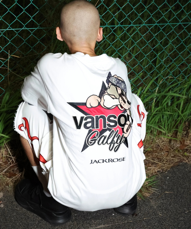 JACKROSE(ジャックローズ) |【VANSON×GALFY×JACKROSE】 星犬Tee SS(MENS)
