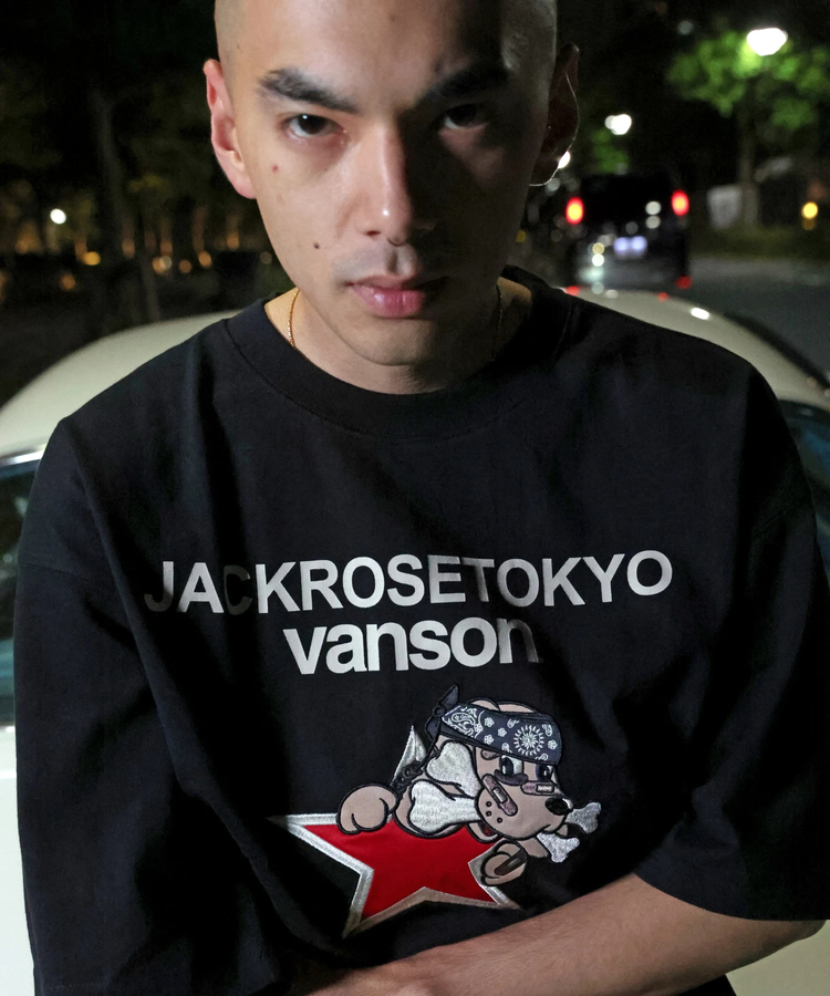 JACKROSE(ジャックローズ) |【VANSON×GALFY×JACKROSE】 星犬Tee SS(MENS)