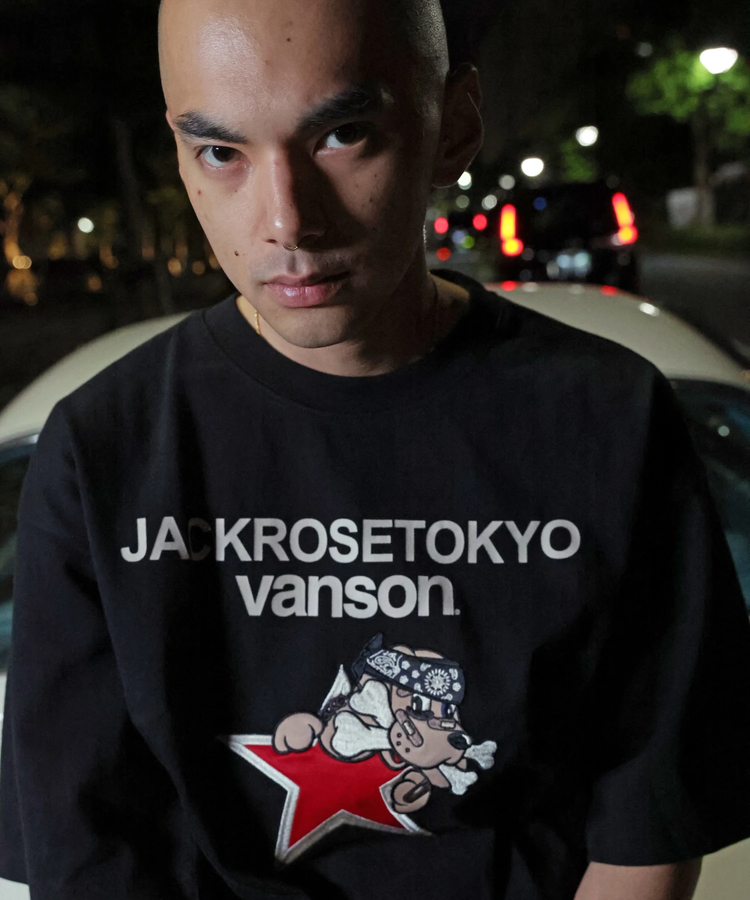 JACKROSE(ジャックローズ) |【VANSON×GALFY×JACKROSE】 星犬Tee SS(MENS)