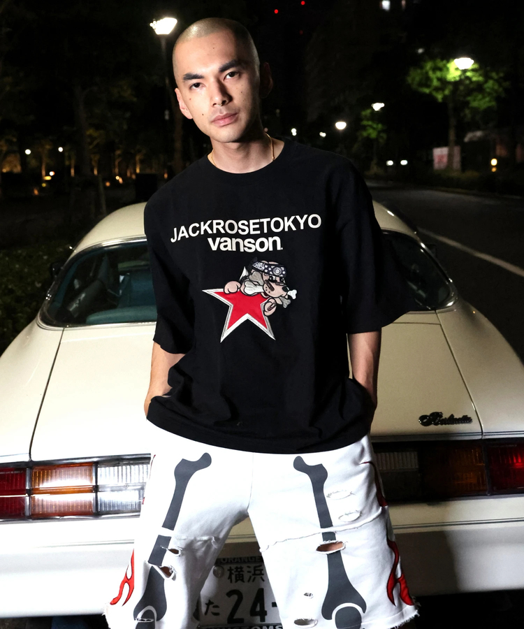 JACKROSE(ジャックローズ) |【VANSON×GALFY×JACKROSE】 星犬Tee SS(MENS)