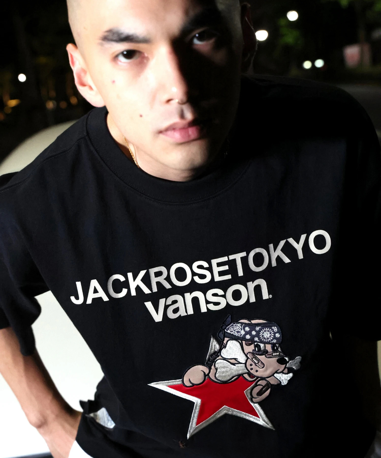 JACKROSE(ジャックローズ) |【VANSON×GALFY×JACKROSE】 星犬Tee SS(MENS)