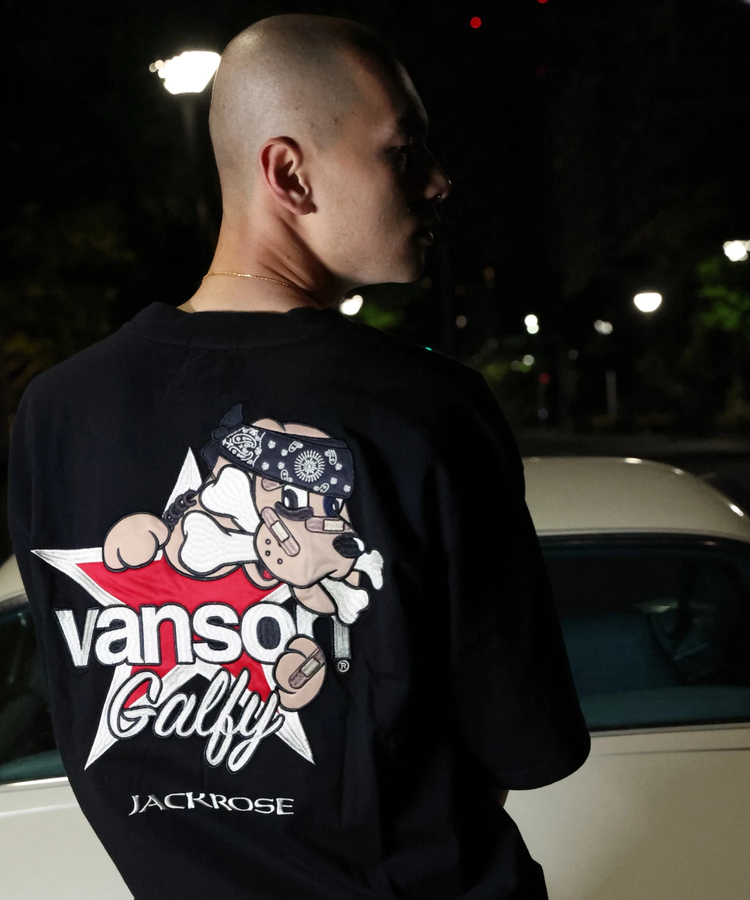 JACKROSE(ジャックローズ) |【VANSON×GALFY×JACKROSE】 星犬Tee SS(MENS)