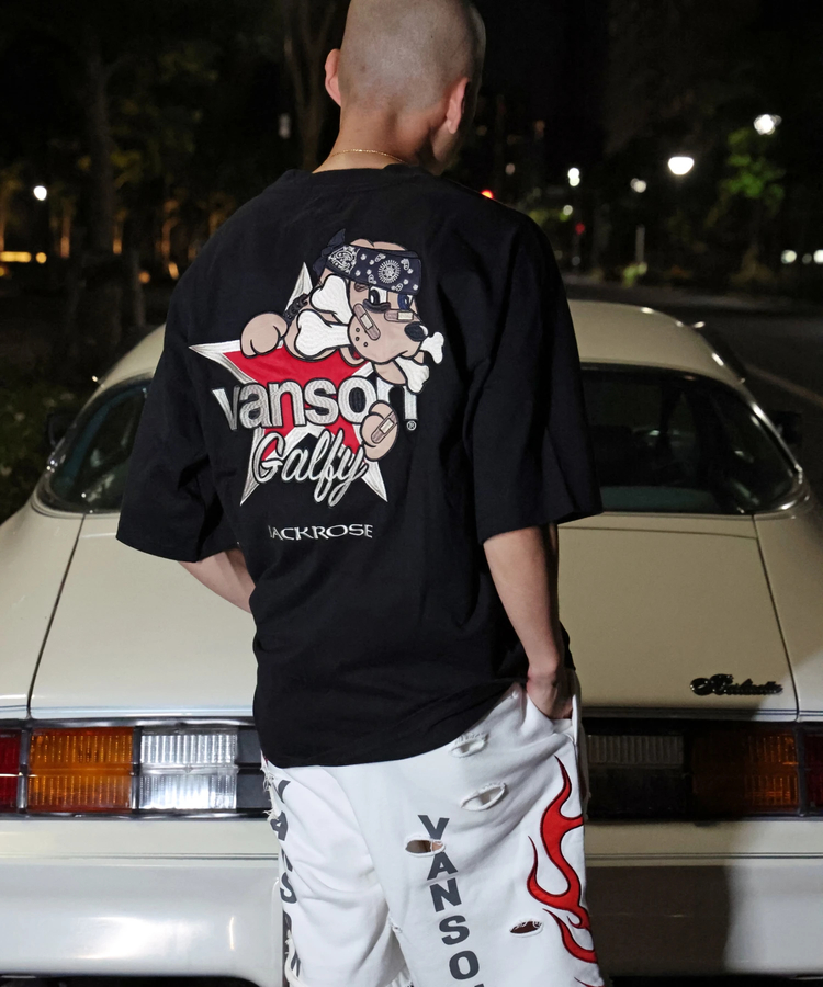 JACKROSE(ジャックローズ) |【VANSON×GALFY×JACKROSE】 星犬Tee SS(MENS)