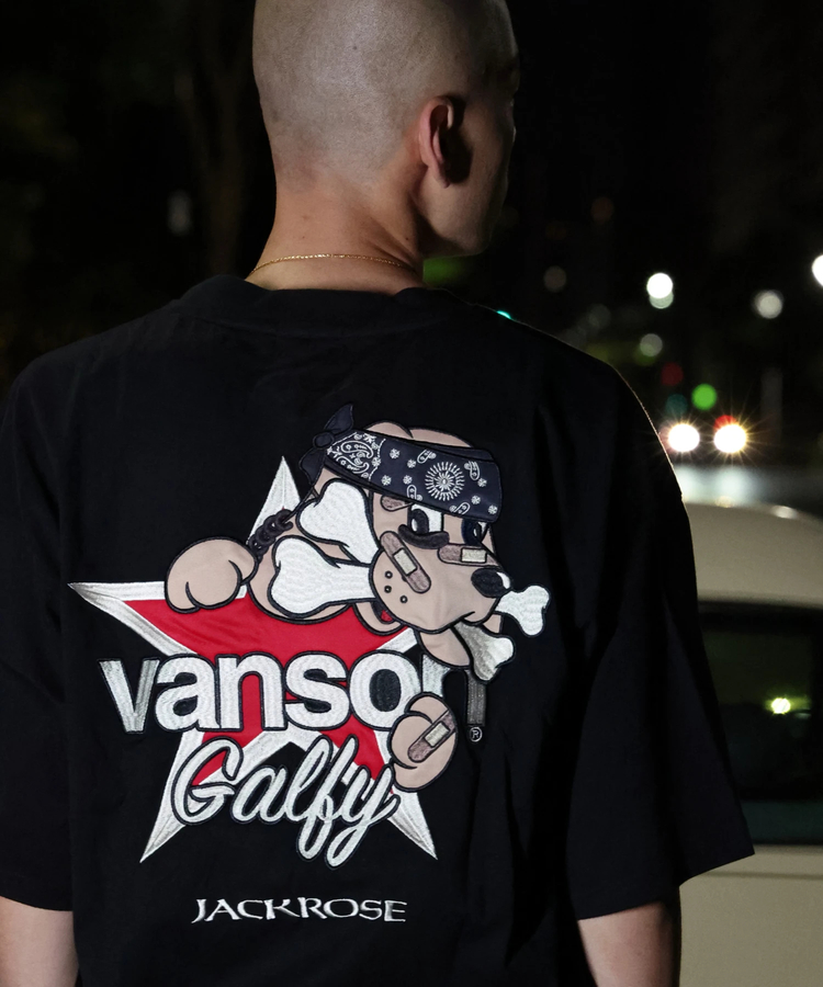 JACKROSE(ジャックローズ) |【VANSON×GALFY×JACKROSE】 星犬Tee SS(MENS)