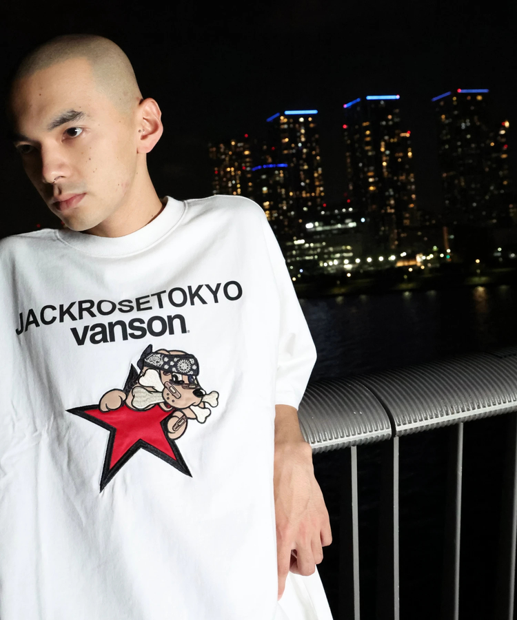 JACKROSE(ジャックローズ) |【VANSON×GALFY×JACKROSE】 星犬Tee SS(MENS)