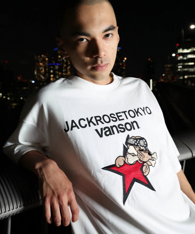 JACKROSE(ジャックローズ) |【VANSON×GALFY×JACKROSE】 星犬Tee SS(MENS)