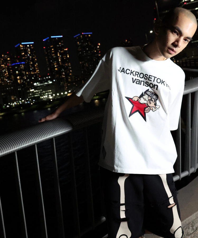 JACKROSE(ジャックローズ) |【VANSON×GALFY×JACKROSE】 星犬Tee SS(MENS)