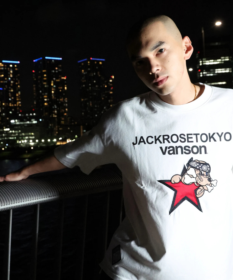 JACKROSE(ジャックローズ) |【VANSON×GALFY×JACKROSE】 星犬Tee SS(MENS)