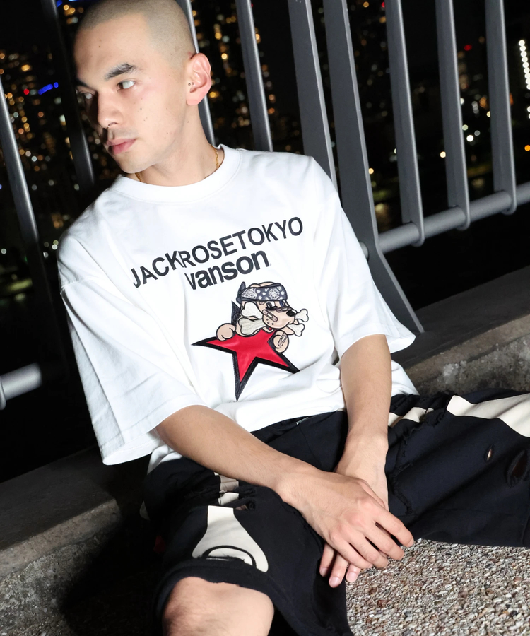 JACKROSE(ジャックローズ) |【VANSON×GALFY×JACKROSE】 星犬Tee SS(MENS)