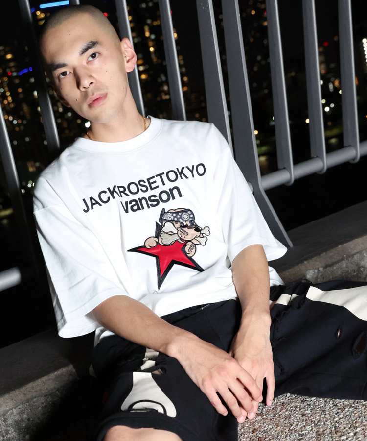 JACKROSE(ジャックローズ) |【VANSON×GALFY×JACKROSE】 星犬Tee SS(MENS)