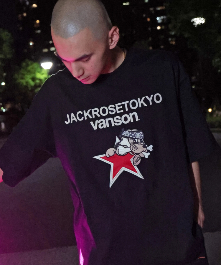 JACKROSE(ジャックローズ) |【VANSON×GALFY×JACKROSE】 星犬Tee SS(MENS)