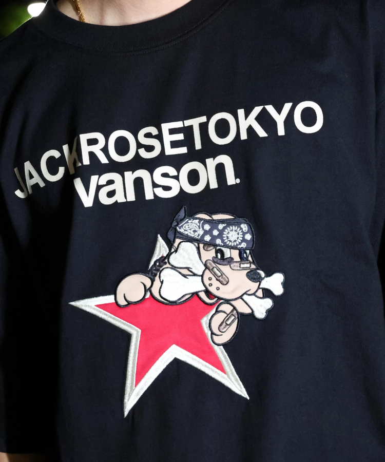 JACKROSE(ジャックローズ) |【VANSON×GALFY×JACKROSE】 星犬Tee SS(MENS)