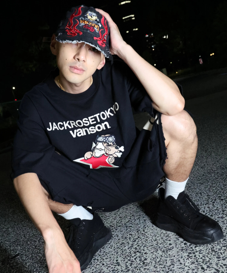 JACKROSE(ジャックローズ) |【VANSON×GALFY×JACKROSE】 星犬Tee SS(MENS)