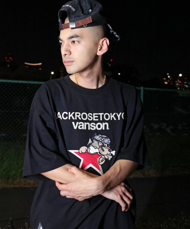 JACKROSE(ジャックローズ) |【VANSON×GALFY×JACKROSE】 星犬Tee SS(MENS)