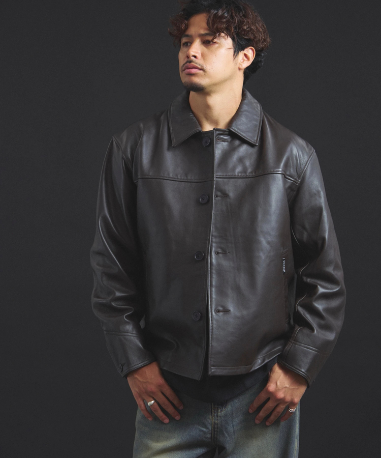 JACKROSE(ジャックローズ) |【SKOOKUM×JACKROSE】LAMB LEATHER CAR COAT 2025(MENS)