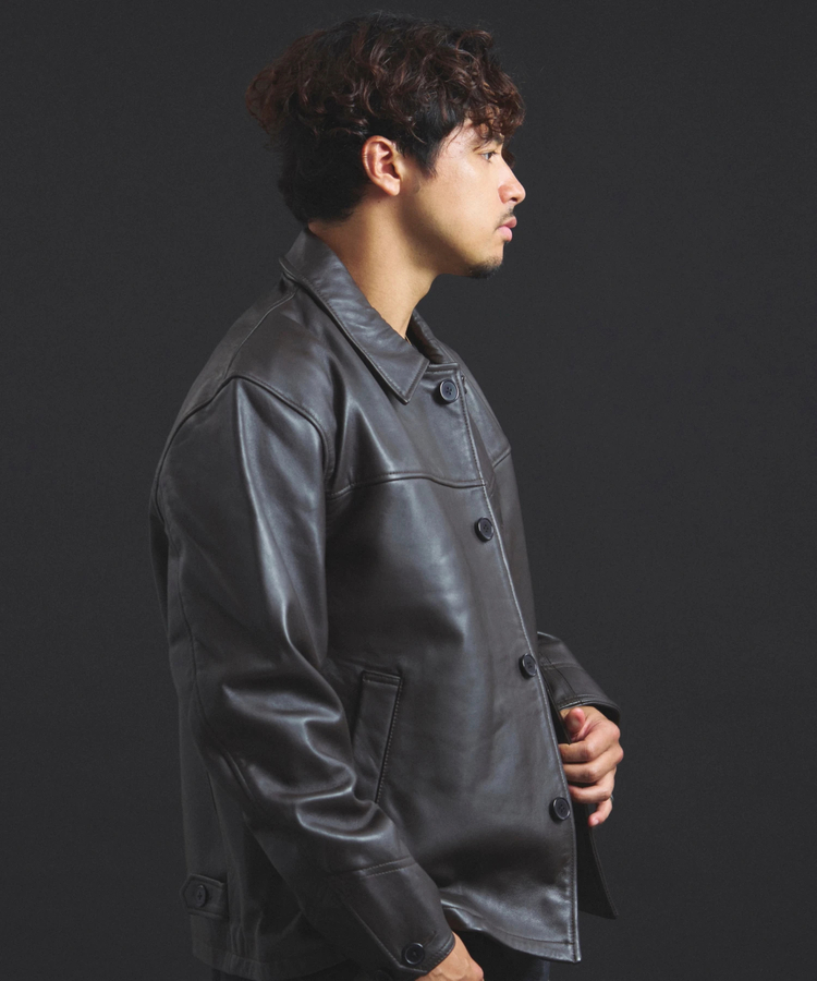 JACKROSE(ジャックローズ) |【SKOOKUM×JACKROSE】LAMB LEATHER CAR COAT 2025(MENS)