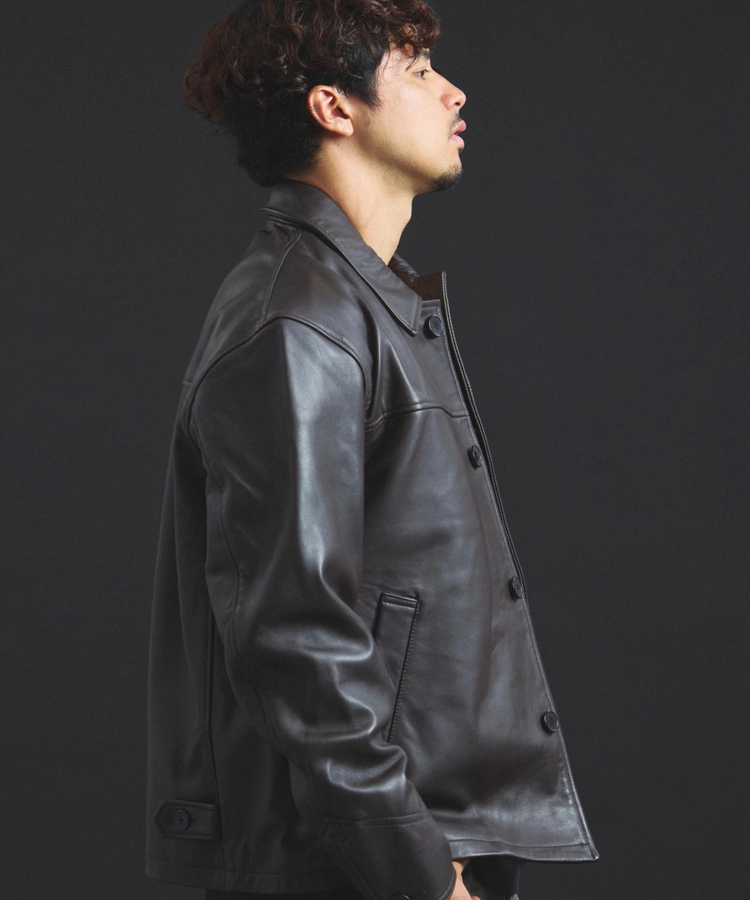 JACKROSE(ジャックローズ) |【SKOOKUM×JACKROSE】LAMB LEATHER CAR COAT 2025(MENS)