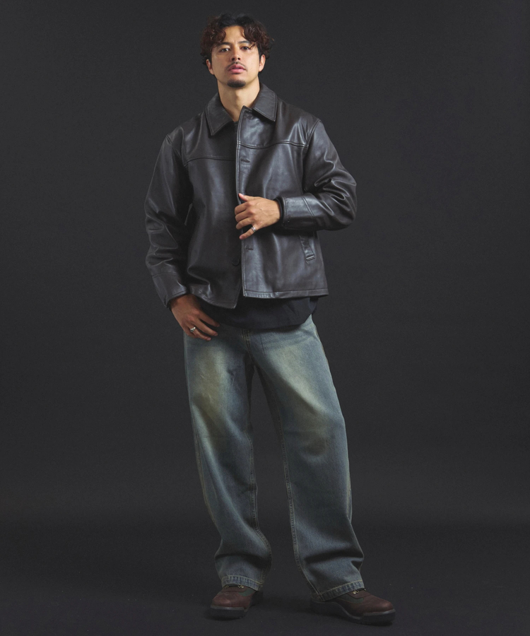 JACKROSE(ジャックローズ) |【SKOOKUM×JACKROSE】LAMB LEATHER CAR COAT 2025(MENS)