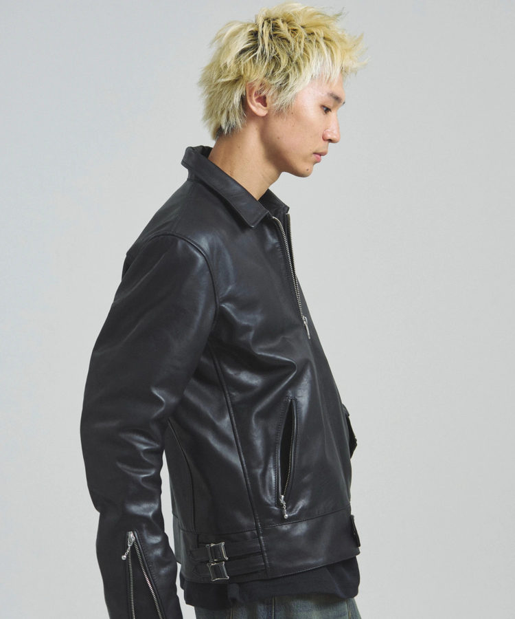 JACKROSE(ジャックローズ) |JE-BUFFARO CALF LEATHER SINGLE RIDERS JACKET 2025(MENS)