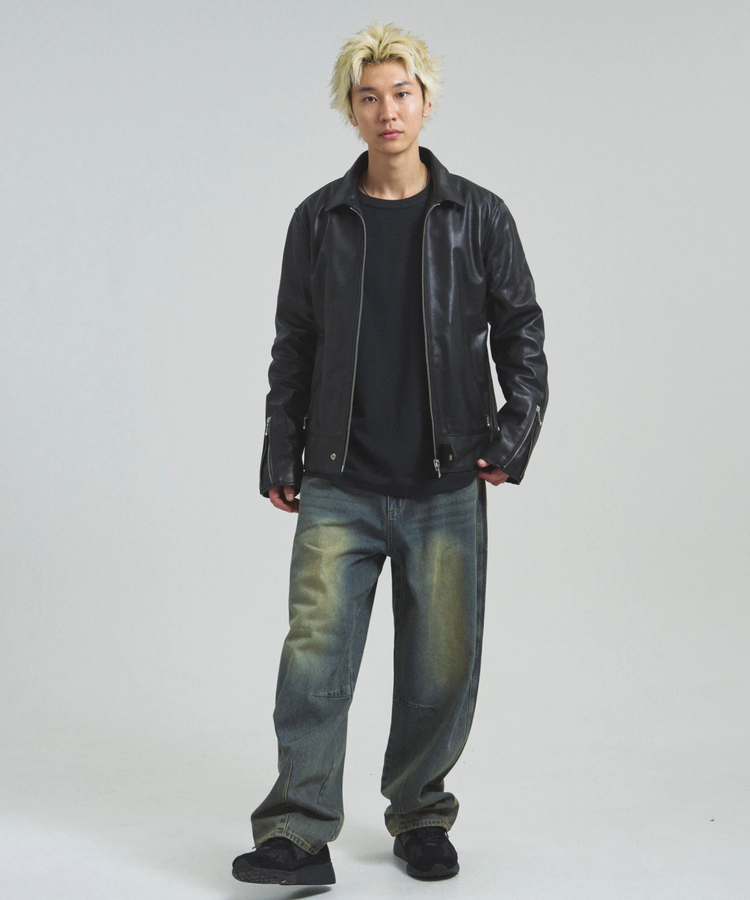 JACKROSE(ジャックローズ) |JE-BUFFARO CALF LEATHER SINGLE RIDERS JACKET 2025(MENS)