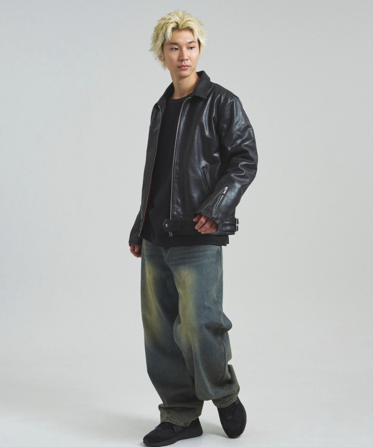 JACKROSE(ジャックローズ) |JE-BUFFARO CALF LEATHER SINGLE RIDERS JACKET 2025(MENS)