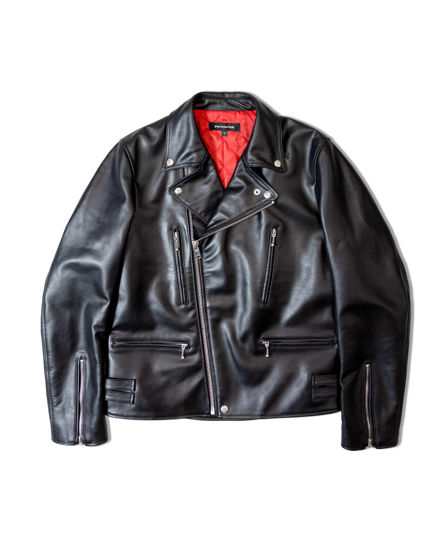 JE-BUFFARO CALF LEATHER DOUBLE RIDERS JACKET 2025(MENS