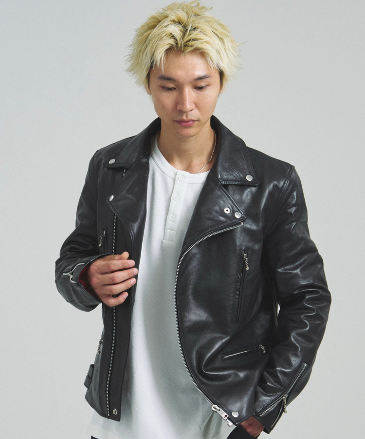 JACKROSE(ジャックローズ) |JE-BUFFARO CALF LEATHER DOUBLE RIDERS JACKET 2025(MENS)