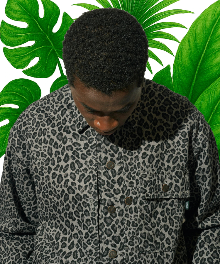 JACKROSE(ジャックローズ) |MANASTASH×A-KLASS/マナスタッシュ×エイクラス HEMP TWILL JKT LEOPARD(MENS)*セットアップ対応