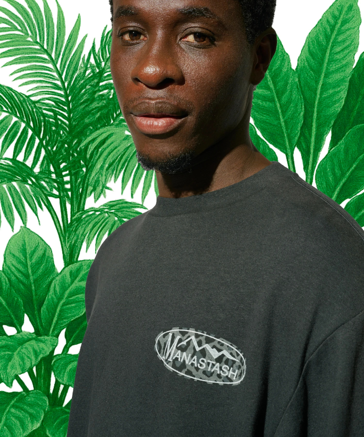 JACKROSE(ジャックローズ) |MANASTASH×A-KLASS/マナスタッシュ×エイクラス HEMP LS TEE LEOPARD LOGO(MENS)