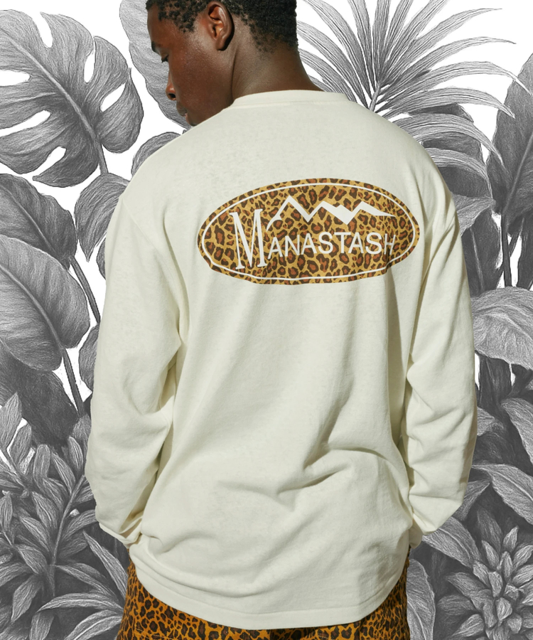 JACKROSE(ジャックローズ) |MANASTASH×A-KLASS/マナスタッシュ×エイクラス HEMP LS TEE LEOPARD LOGO(MENS)