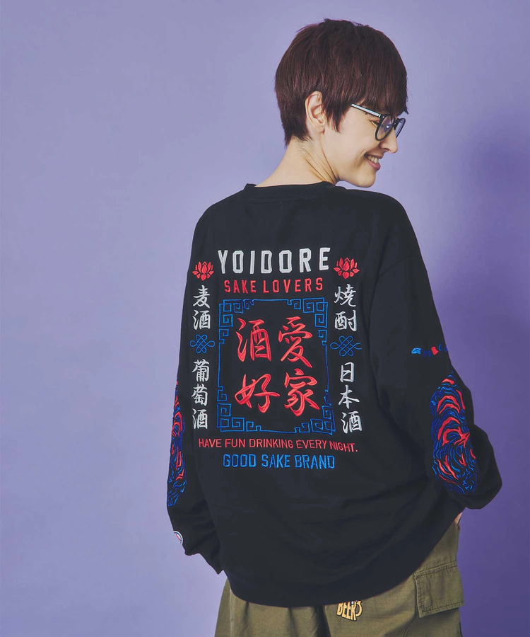 JACKROSE(ジャックローズ) |YOIDORE/酔いどれ 酒愛好家 クルーネックスウェット(MENS)