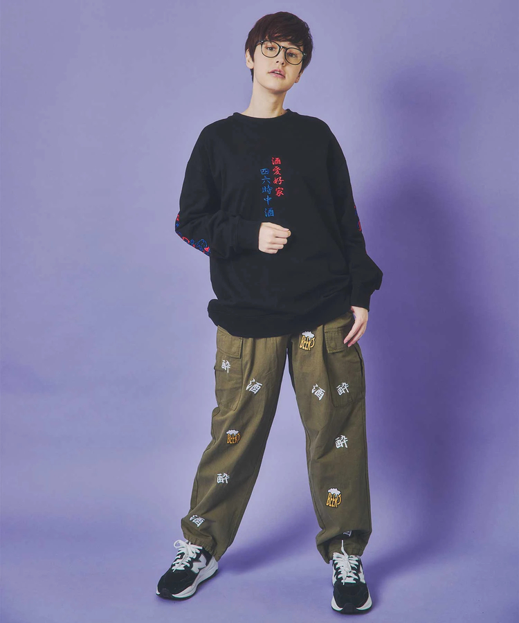 JACKROSE(ジャックローズ) |YOIDORE/酔いどれ 酒愛好家 クルーネックスウェット(MENS)