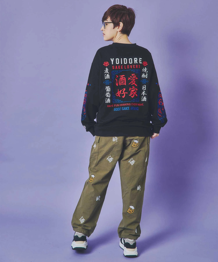 JACKROSE(ジャックローズ) |YOIDORE/酔いどれ 酒愛好家 クルーネックスウェット(MENS)