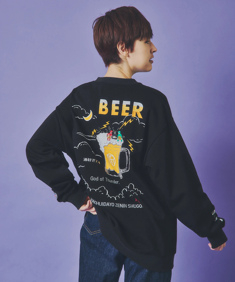 JACKROSE(ジャックローズ) |YOIDORE/酔いどれ 雷様 クルーネックスウェット(MENS)
