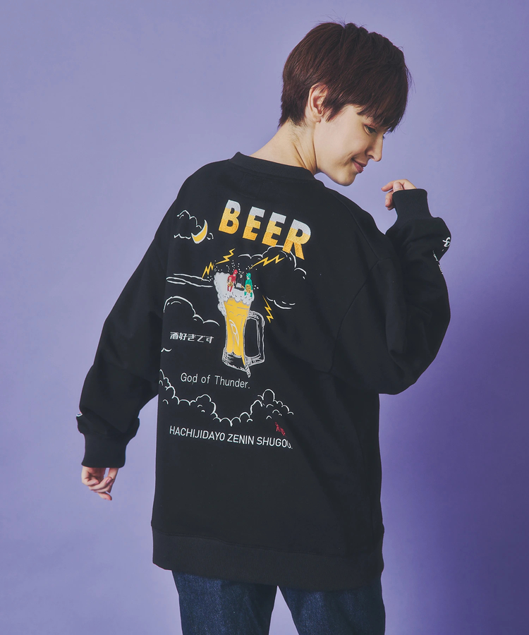 JACKROSE(ジャックローズ) |YOIDORE/酔いどれ 雷様 クルーネックスウェット(MENS)