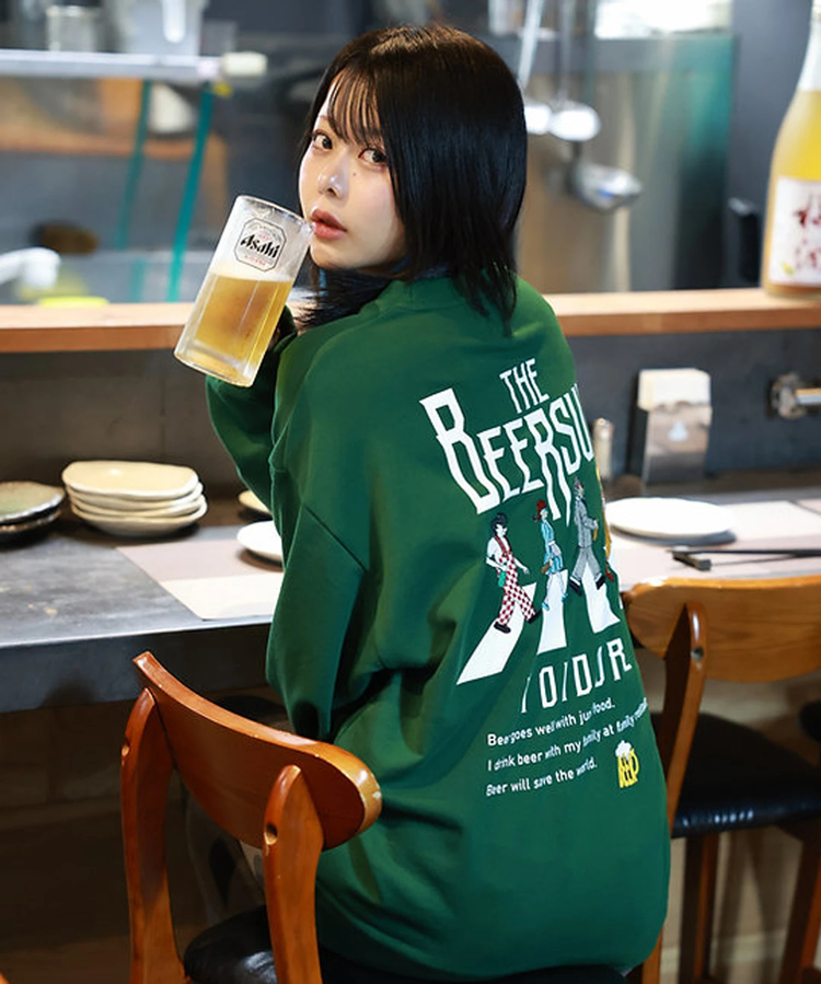 JACKROSE(ジャックローズ) |YOIDORE/酔いどれ BEER SUKI クルーネックスウェット(MENS)