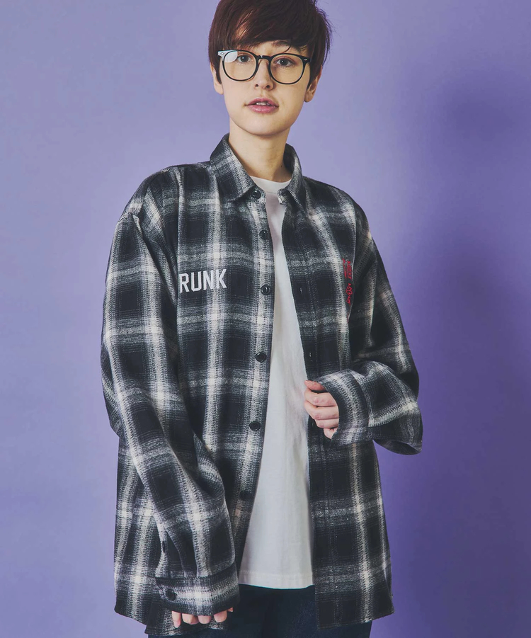JACKROSE(ジャックローズ) |YOIDORE/酔いどれ 酒愛好家 チェックシャツ LS(MENS)