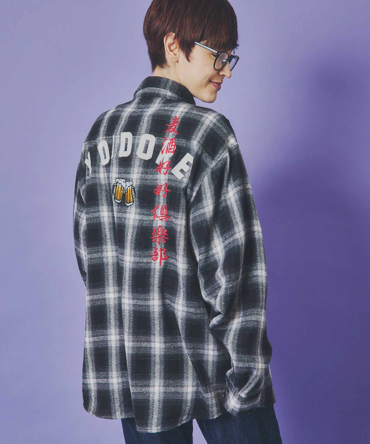 JACKROSE(ジャックローズ) |YOIDORE/酔いどれ 酒愛好家 チェックシャツ LS(MENS)