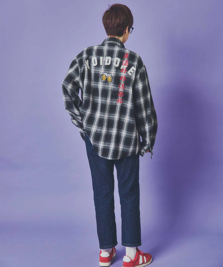 JACKROSE(ジャックローズ) |YOIDORE/酔いどれ 酒愛好家 チェックシャツ LS(MENS)