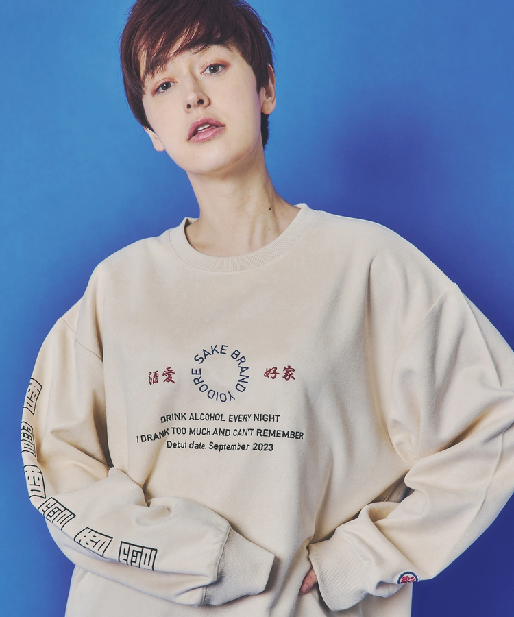 JACKROSE(ジャックローズ) |YOIDORE/酔いどれ 酒愛好家 フェイクスエードクルーネック(MENS)