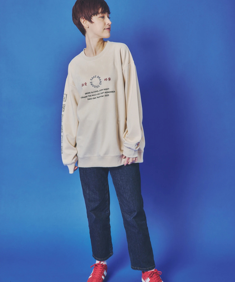 JACKROSE(ジャックローズ) |YOIDORE/酔いどれ 酒愛好家 フェイクスエードクルーネック(MENS)