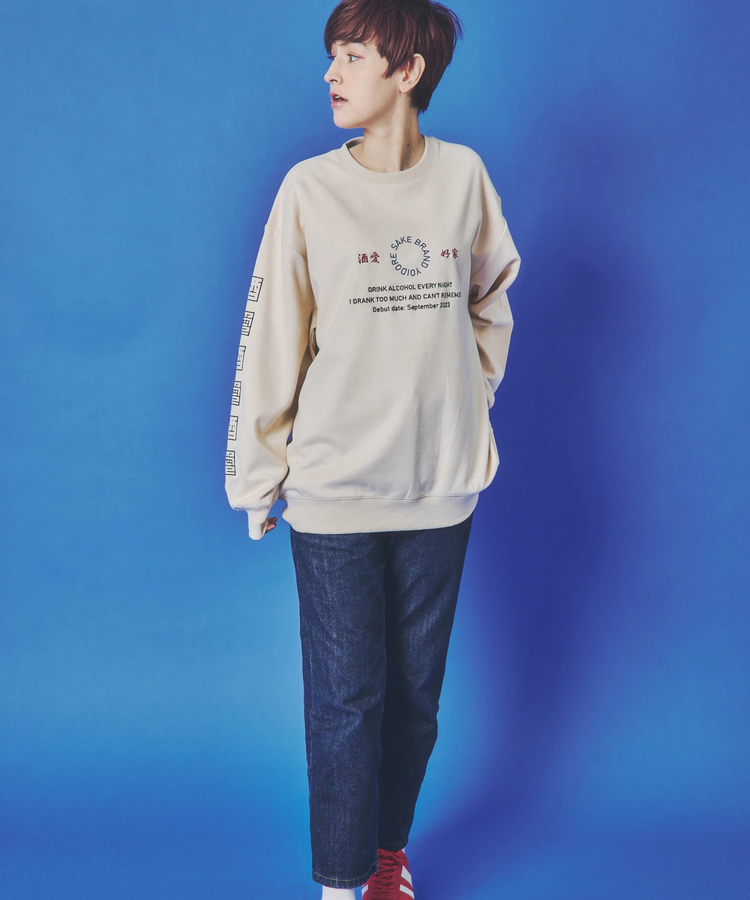 JACKROSE(ジャックローズ) |YOIDORE/酔いどれ 酒愛好家 フェイクスエードクルーネック(MENS)