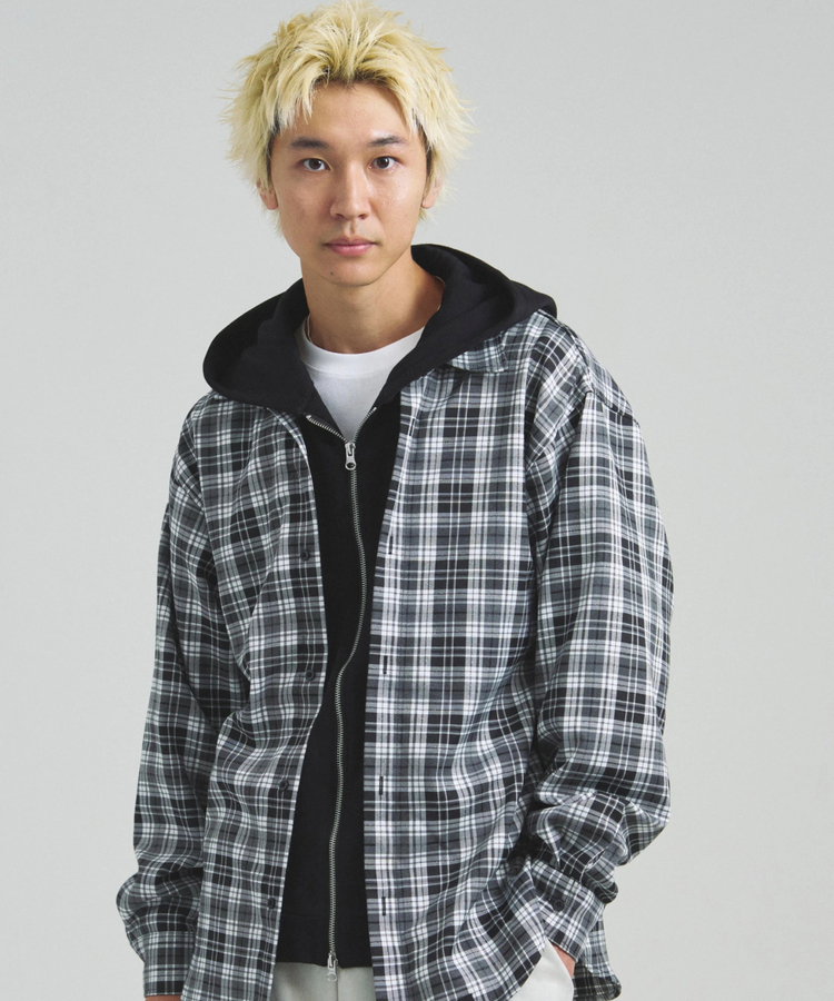JACKROSE(ジャックローズ) |GA HOOD-LAYER CHECK LS SHIRT(MENS)